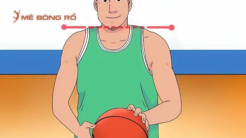 Đặt chân thuận lên phía trước khoảng 15cm