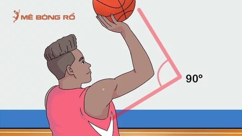 Mở rộng bàn tay và sử dụng các ngón tay để giữ bóng chắc chắn